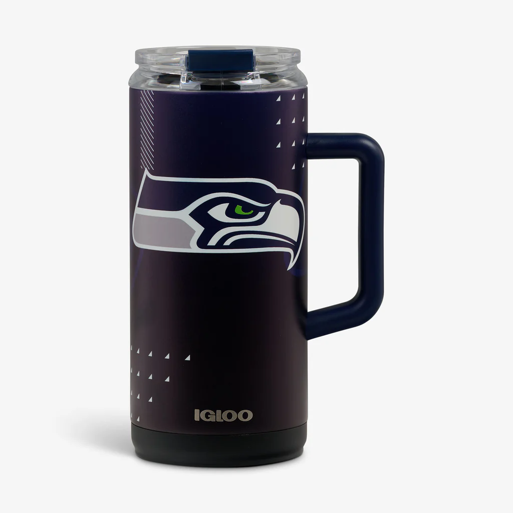 SEATTLE SEAHAWKS IGLOO NFL 1L BEER MUG - NAVY/BLACK