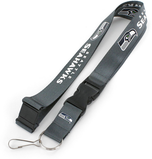 SEATTLE SEAHAWKS LANYARD - CHARCOAL