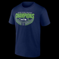 SEATTLE SEAHAWKS MEN'S 2025 NFC CONFERENCE CHAMPIONS HOMETOWN NOT DONE T-SHIRT