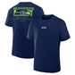 SEATTLE SEAHAWKS MEN'S BETWEEN THE NUMBERS LEGACY T-SHIRT - NAVY