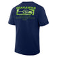 SEATTLE SEAHAWKS MEN'S BETWEEN THE NUMBERS LEGACY T-SHIRT - NAVY