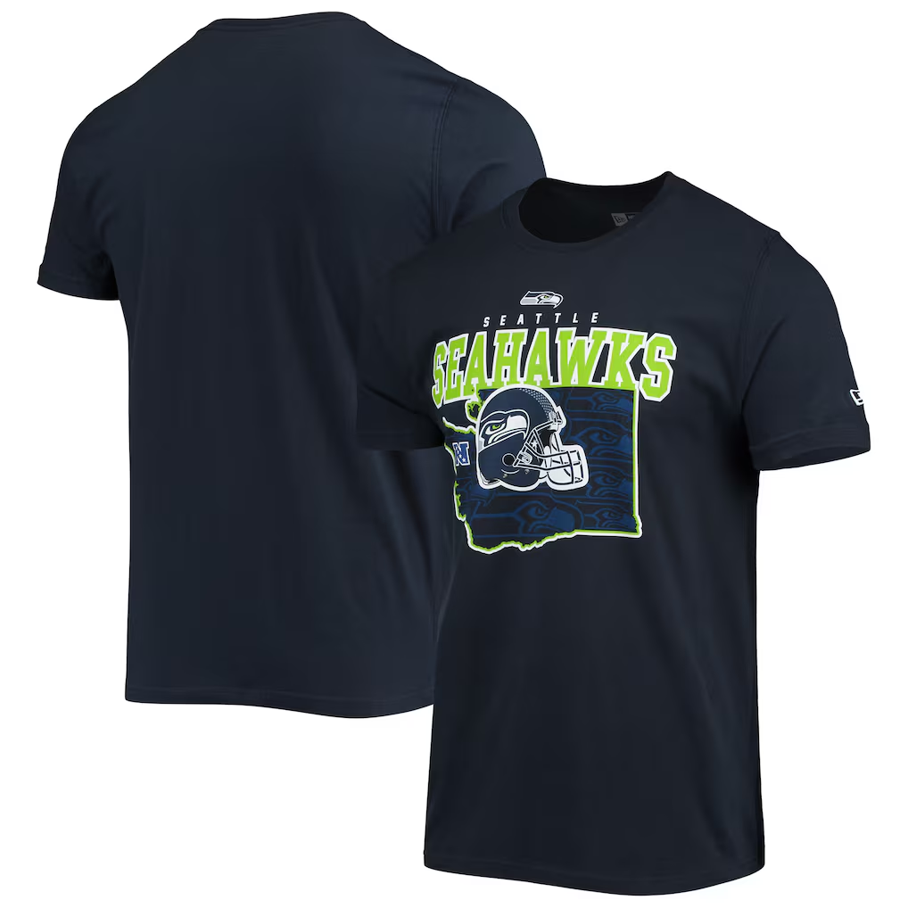 SEATTLE SEAHAWKS MEN'S NEW ERA LOCAL PACK T-SHIRT - NAVY
