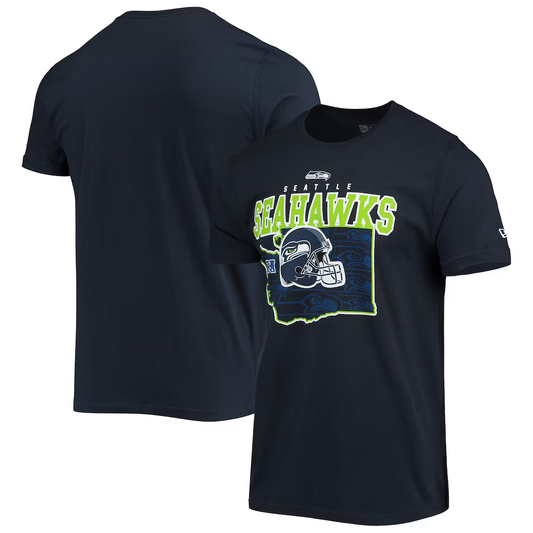 SEATTLE SEAHAWKS MEN'S NEW ERA LOCAL PACK T-SHIRT - NAVY
