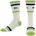 SEATTLE SEAHAWKS MEN'S STRIPED FAME SOCKS - CREAM
