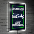 SEATTLE SEAHAWKS RECTANGLE NEOLITE LED WALL DECOR