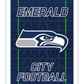 SEATTLE SEAHAWKS RECTANGLE NEOLITE LED WALL DECOR