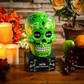 SEATTLE SEAHAWKS SUGAR SKULL HEAD - NEON GREEN/NAVY