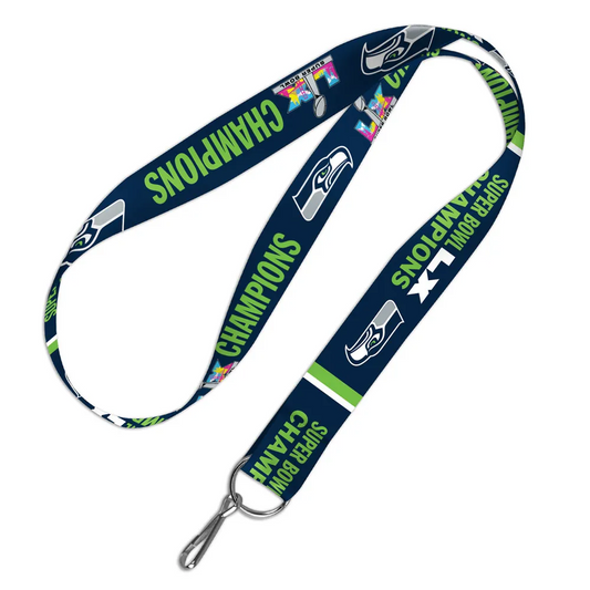 SEATTLE SEAHAWKS SUPER BOWL LX CHAMPIONS 1" LANYARD