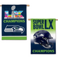 SEATTLE SEAHAWKS SUPER BOWL LX CHAMPIONS 2-SIDED 28" X 40" VERTICAL FLAG
