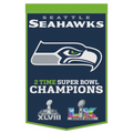 SEATTLE SEAHAWKS SUPER BOWL LX CHAMPIONS 24" X 38" WOOL BANNER
