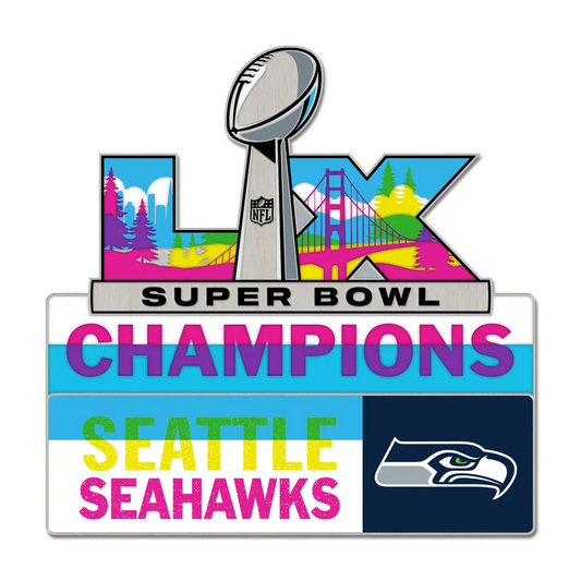 SEATTLE SEAHAWKS SUPER BOWL LX CHAMPIONS COLLECTORS PIN