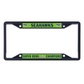 SEATTLE SEAHAWKS SUPER BOWL LX CHAMPIONS METAL LICENSE PLATE FRAME - BLACK