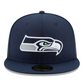 SEATTLE SEAHAWKS SUPER BOWL LX SIDE PATCH 59FIFTY FITTED HAT- NAVY