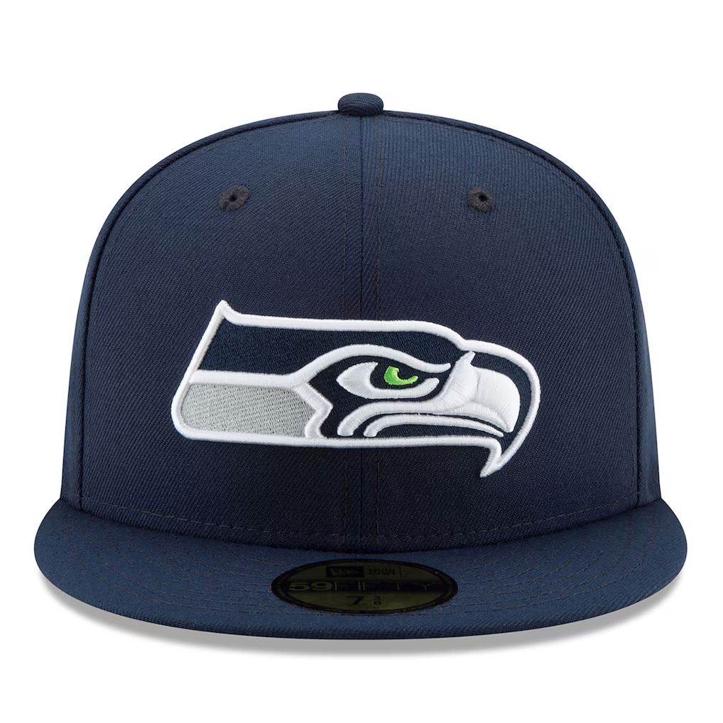 SEATTLE SEAHAWKS SUPER BOWL LX SIDE PATCH 59FIFTY FITTED HAT- NAVY
