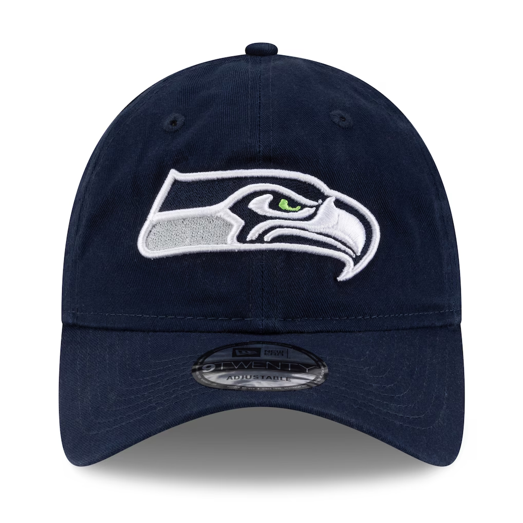 SEATTLE SEAHAWKS SUPER BOWL LX SIDE PATCH 9TWENTY ADJUSTABLE HAT- NAVY