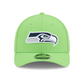 SEATTLE SEAHAWKS TEAM COLLECTION 9FORTY M-CROWN SNAPBACK ADJUSTABLE HAT - GREEN
