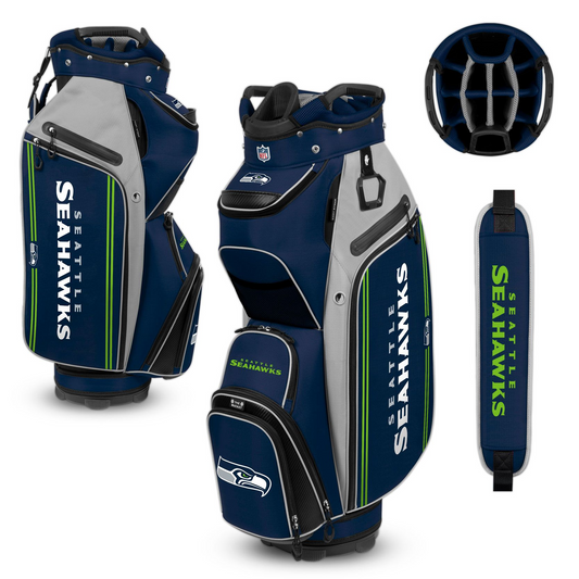 SEATTLE SEAHAWKS TEAM EFFORT BUCKET III COOLER CART GOLF BAG