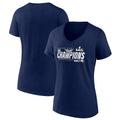 SEATTLE SEAHAWKS WOMEN'S SUPER BOWL LX CHAMPIONS ICONIC VICTORY T-SHIRT - NAVY