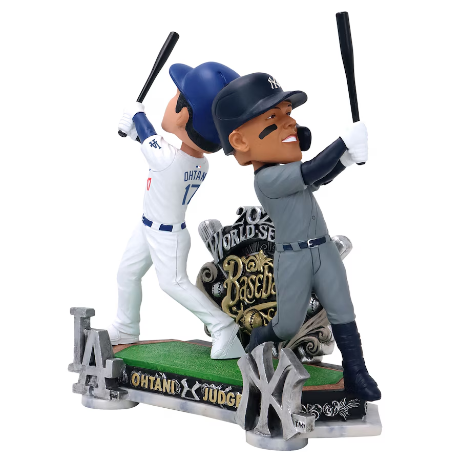 SHOHEI OHTANI VS. AARON JUDGE 2024 WORLD SERIES MATCHUP DUAL BATTLE BOBBLEHEAD SET