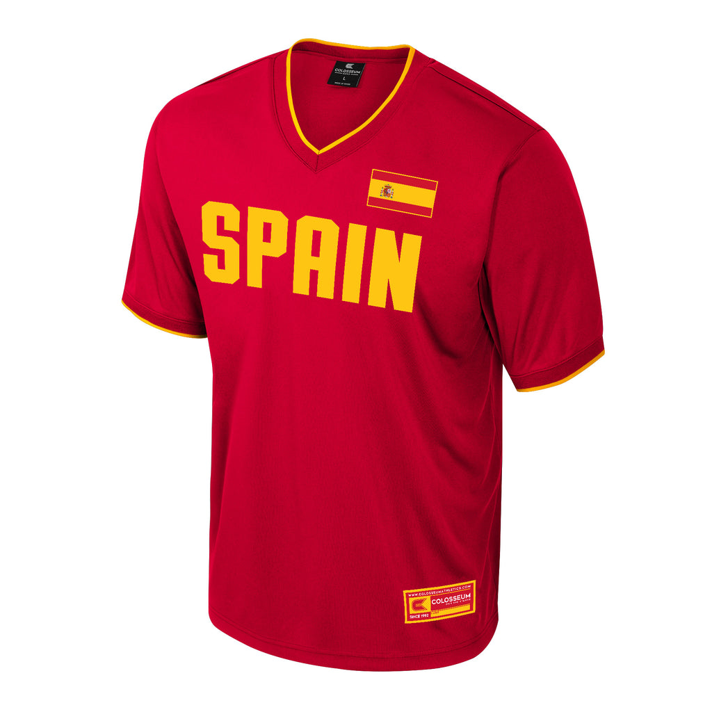 SPAIN MEN'S COLOSSEUM SOCCER JERSEY - RED