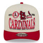 ST. LOUIS CARDINALS NEW ERA TRI-HIT 9FIFTY A-FRAME SNAPBACK HAT - CHROME WHITE/RED