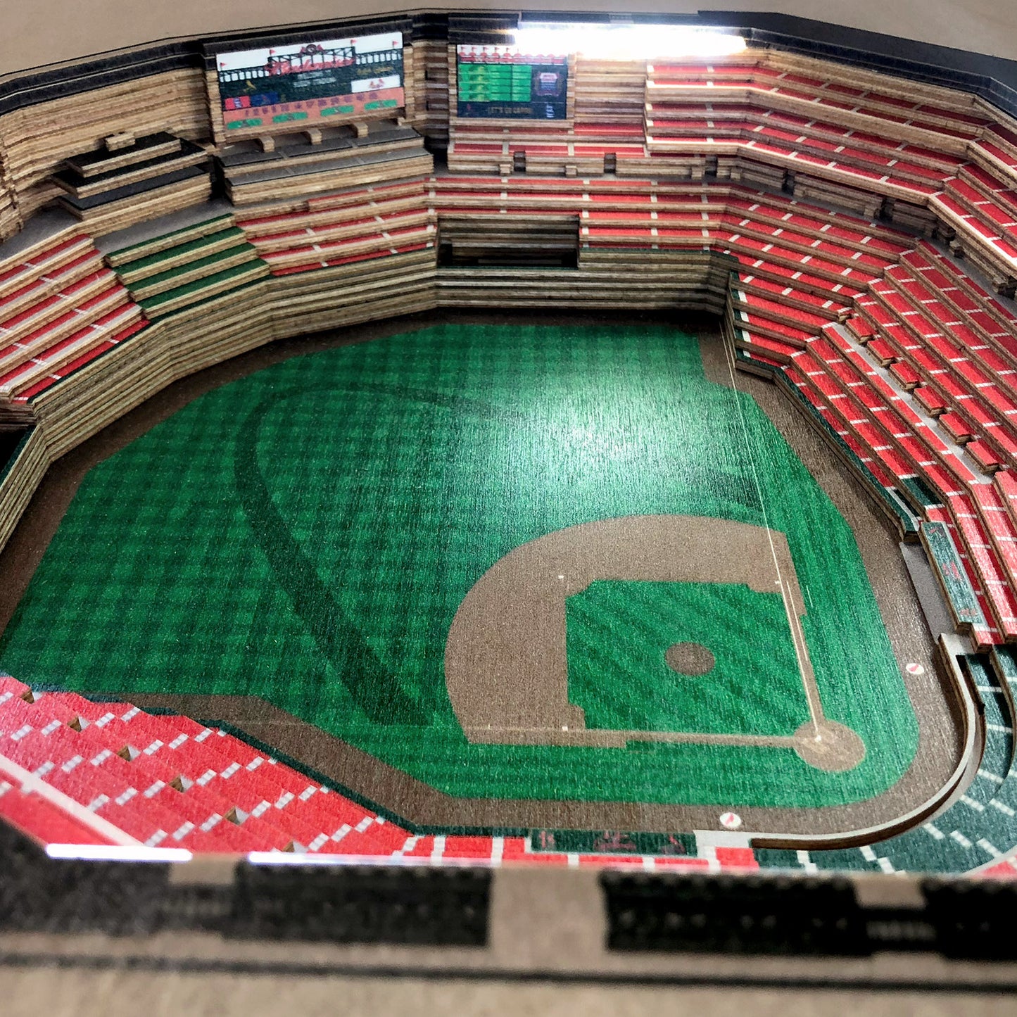 ST.LOUIS CARDINALS 25 LAYER 3D STADIUM LIGHTED END TABLE