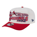 ST.LOUIS CARDINALS NEW ERA CLASSIC 9FIFTY A-FRAME SNAPBACK HAT - CHROME WHITE/RED