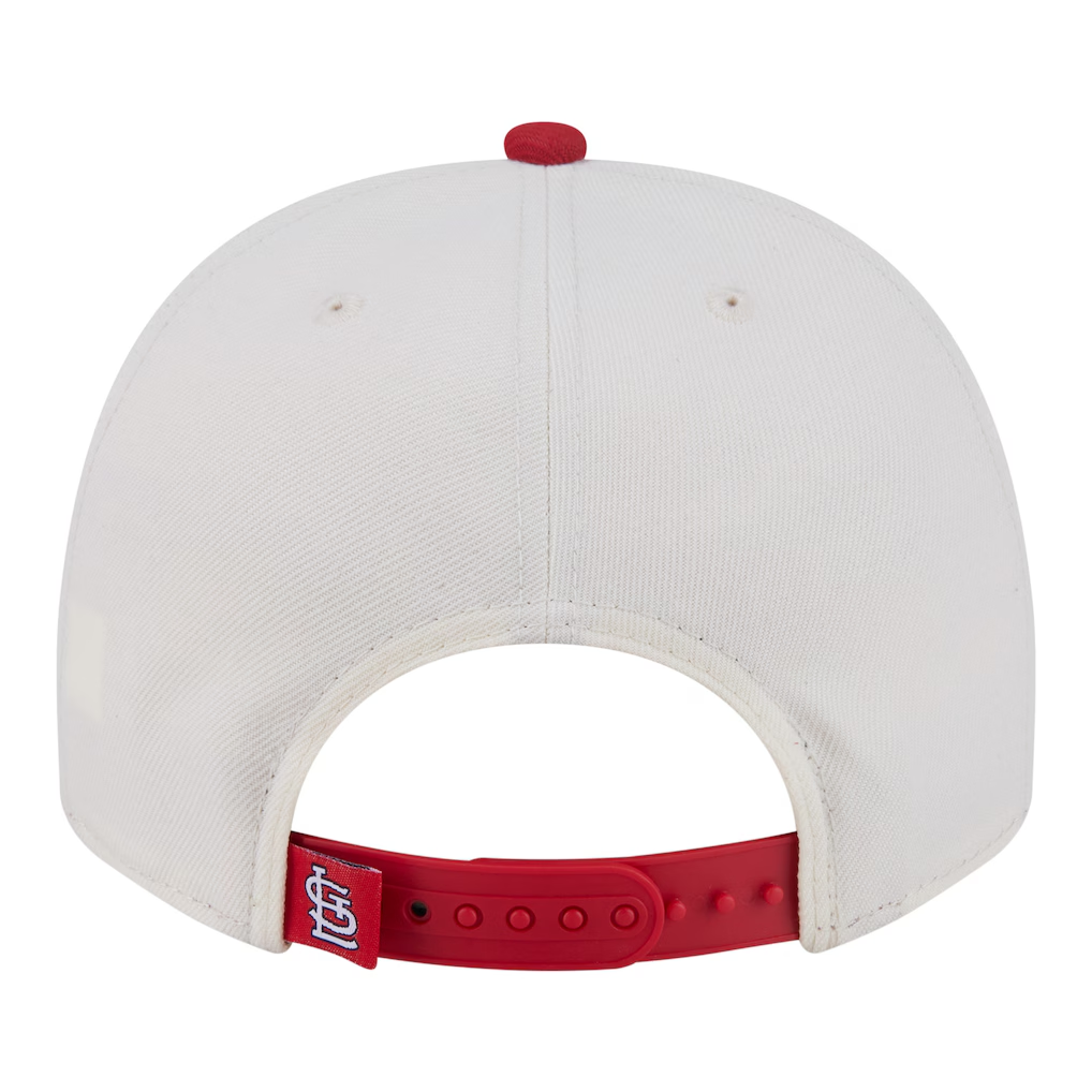 ST.LOUIS CARDINALS NEW ERA CLASSIC 9FIFTY A-FRAME SNAPBACK HAT - CHROME WHITE/RED