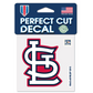 ST.LOUIS CARDINALS PERFECT CUT 4"X 4" DECAL