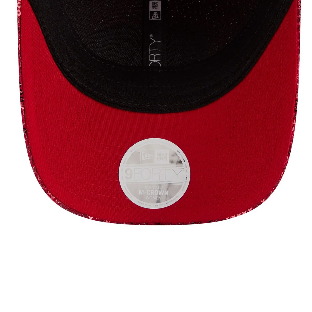 ST.LOUIS CARDINALS WOMEN'S SEQUIN 9FORTY M-CROWN SNAPBACK HAT - RED