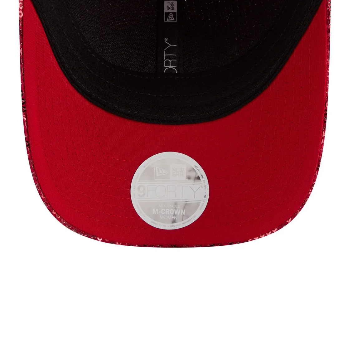 ST.LOUIS CARDINALS WOMEN'S SEQUIN 9FORTY M-CROWN SNAPBACK HAT - RED