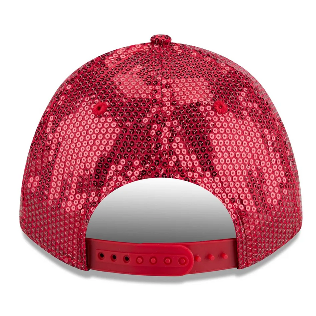 ST.LOUIS CARDINALS WOMEN'S SEQUIN 9FORTY M-CROWN SNAPBACK HAT - RED