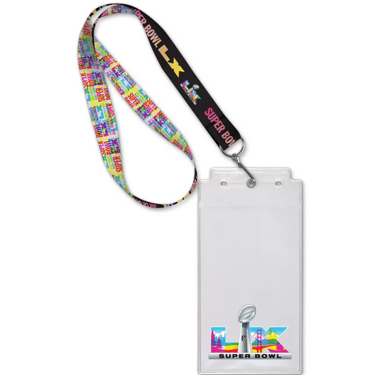 SUPER BOWL LX 1" LANYARD WITH CREDENTIAL CARRIER