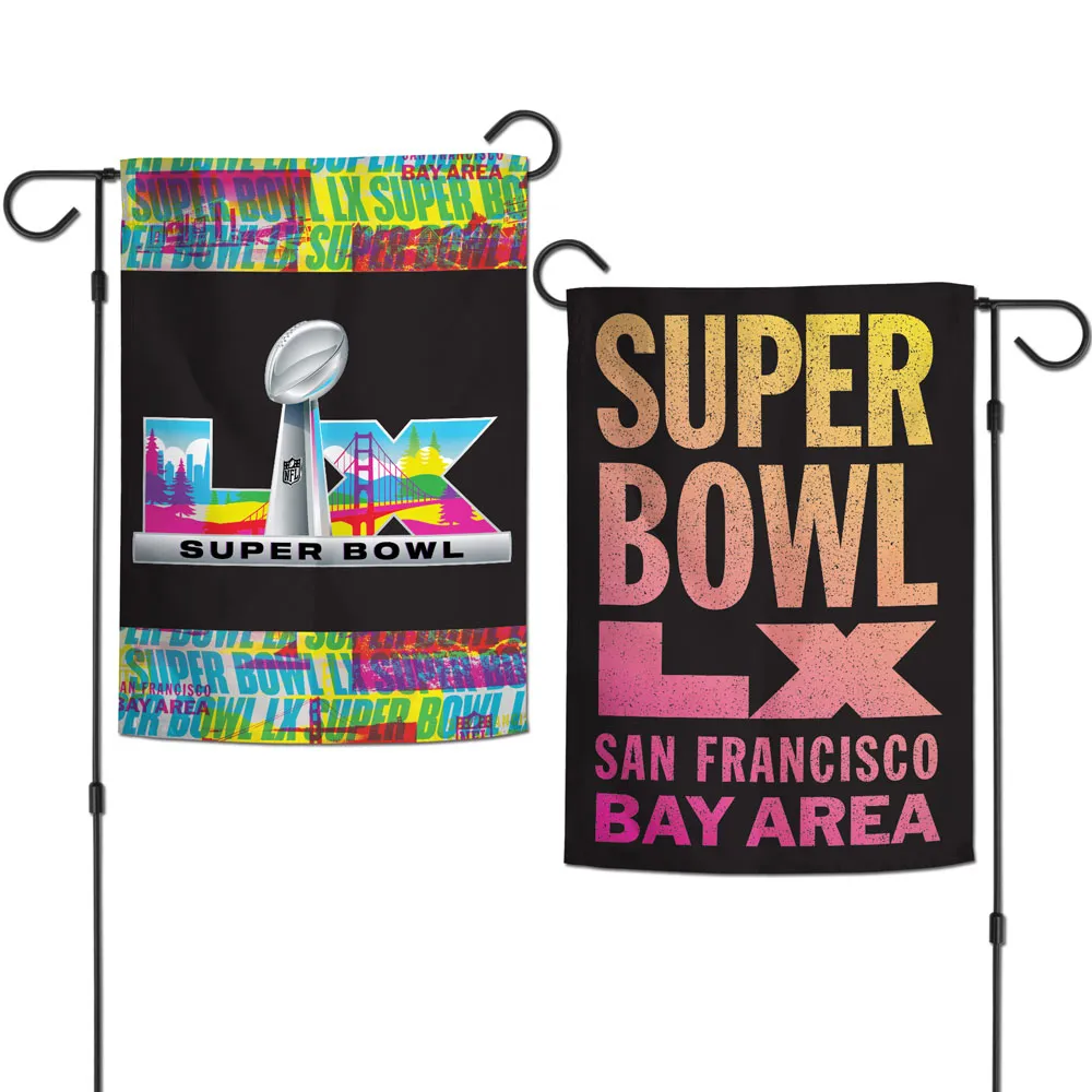 SUPER BOWL LX 2-SIDED 12.5" X 18" GARDEN FLAG