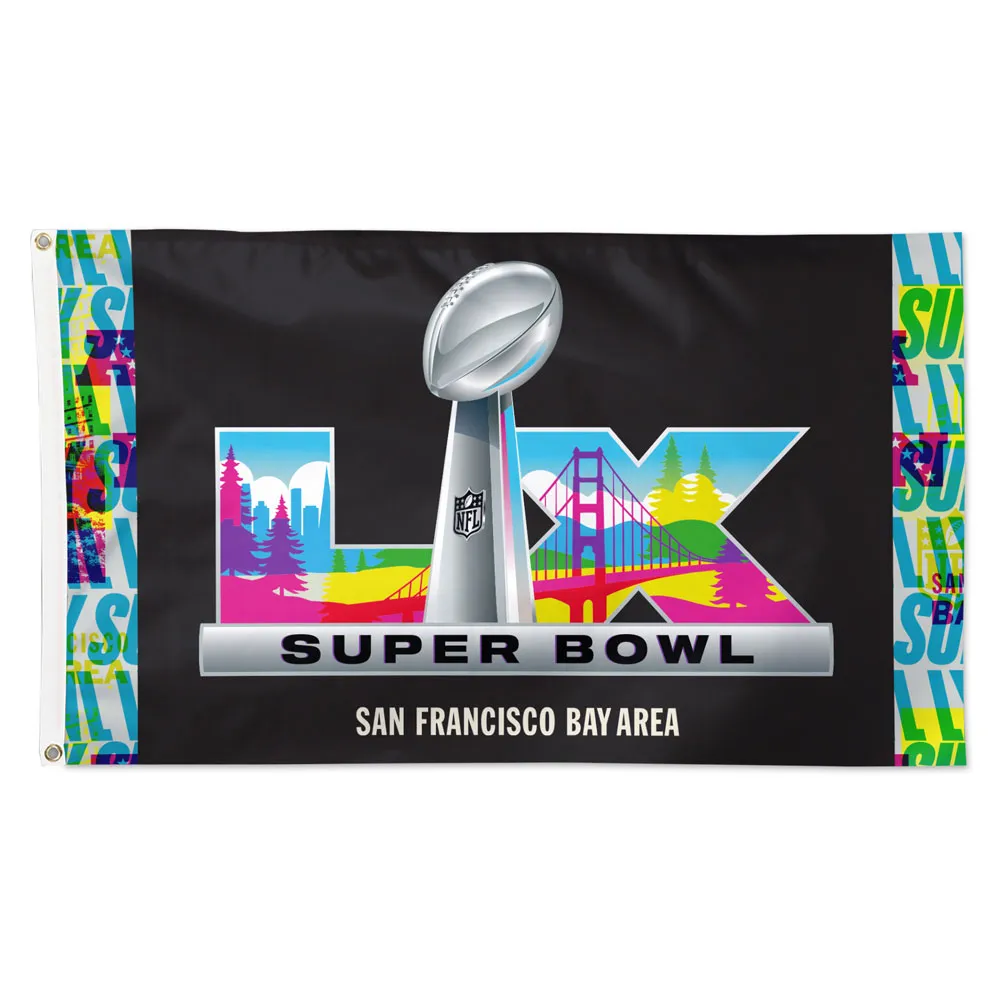 SUPER BOWL LX  3' X 5' DELUXE FLAG