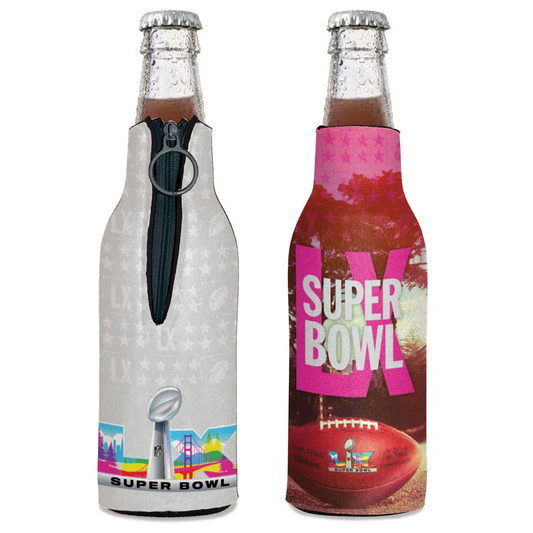 SUPER BOWL XL 12 OZ BOTTLE COOLER