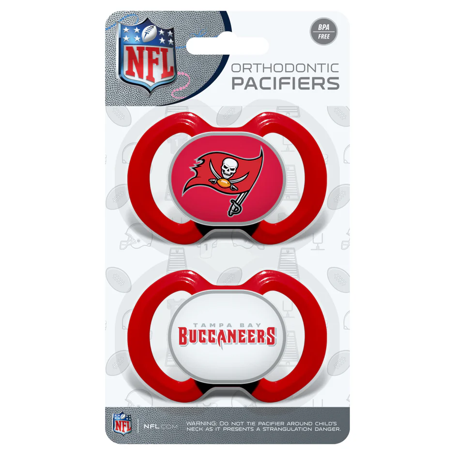 PACK DE 2 CHUPETES TAMPA BAY BUCANEERS