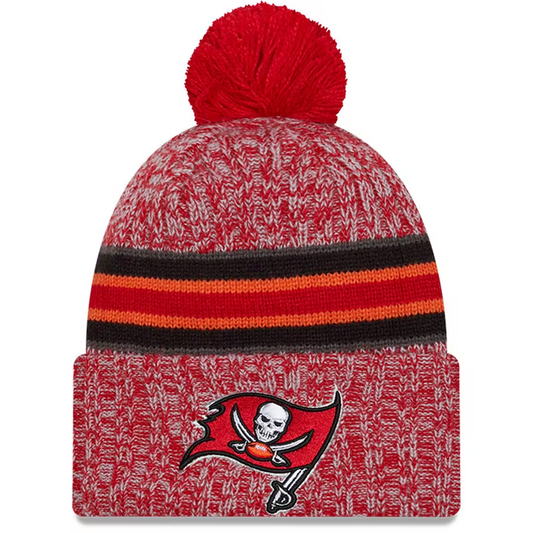 TAMPA BAY BUCCANEERS 2023 NFL SIDELINE CUFFED KNIT WITH POM