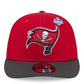 TAMPA BAY BUCCANEERS 2026 NFL DRAFT 9FIFTY SNAPBACK HAT - RED/GRAY