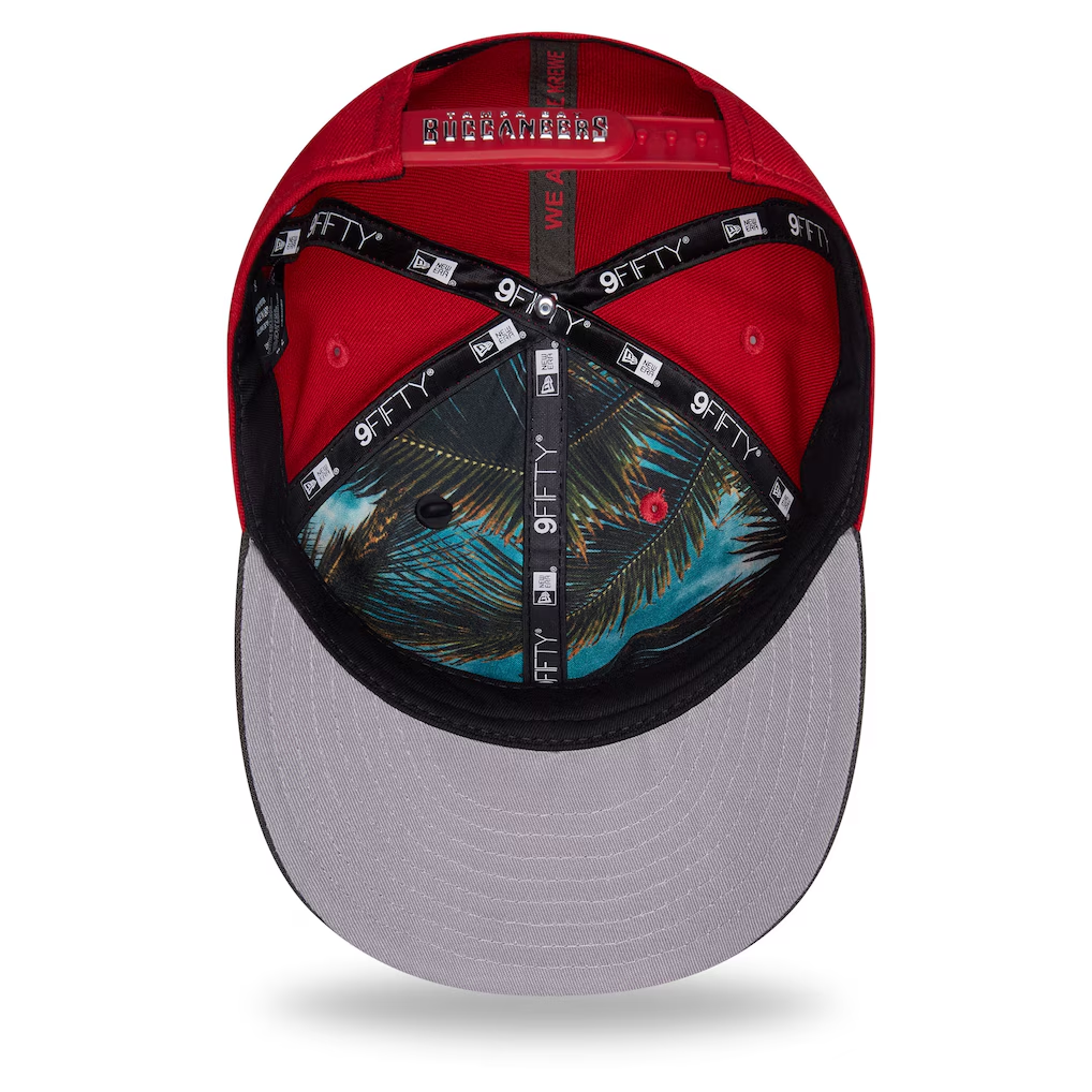 TAMPA BAY BUCCANEERS 2026 NFL DRAFT 9FIFTY SNAPBACK HAT - RED/GRAY