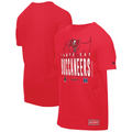 TAMPA BAY BUCCANEERS MEN'S NEW ERA 2025 NFL TRAINING CAMP T-SHIRT - RED