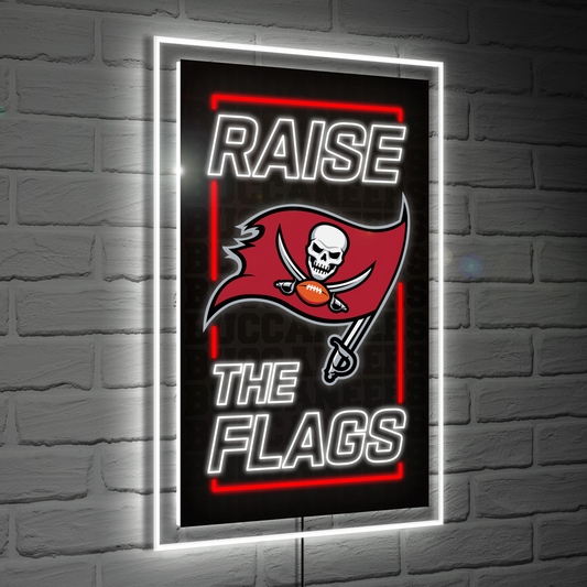 TAMPA BAY BUCCANEERS RECTANGLE NEOLITE LED WALL DECOR