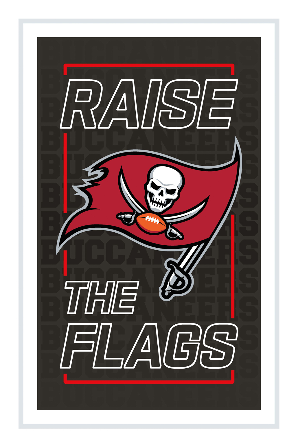 TAMPA BAY BUCCANEERS RECTANGLE NEOLITE LED WALL DECOR