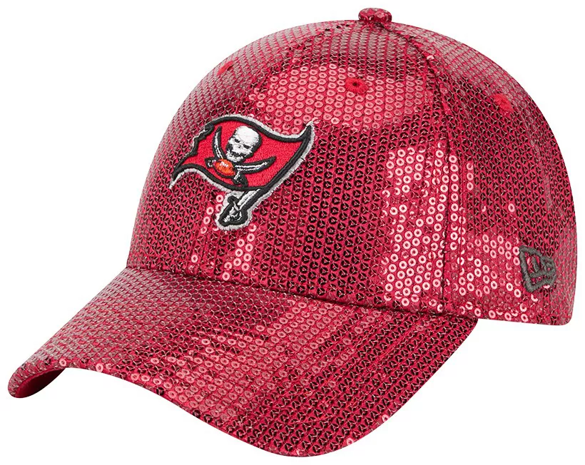 TAMPA BAY BUCCANEERS WOMEN'S SEQUIN 9FORTY ADJUSTABLE HAT - RED