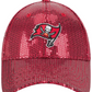 TAMPA BAY BUCCANEERS WOMEN'S SEQUIN 9FORTY ADJUSTABLE HAT - RED