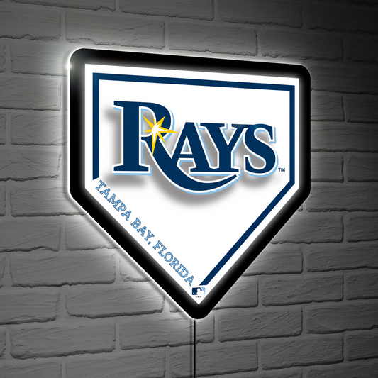 TAMPA BAY RAYS HOMEPLATE EDGELITE LED WALL DECOR