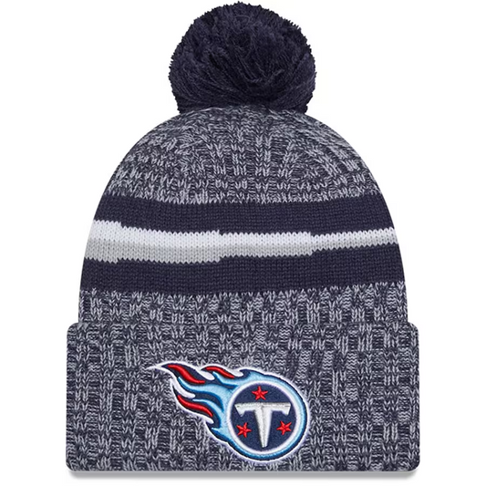 TENNESSEE TITANS 2023 NFL SIDELINE CUFFED KNIT WITH POM