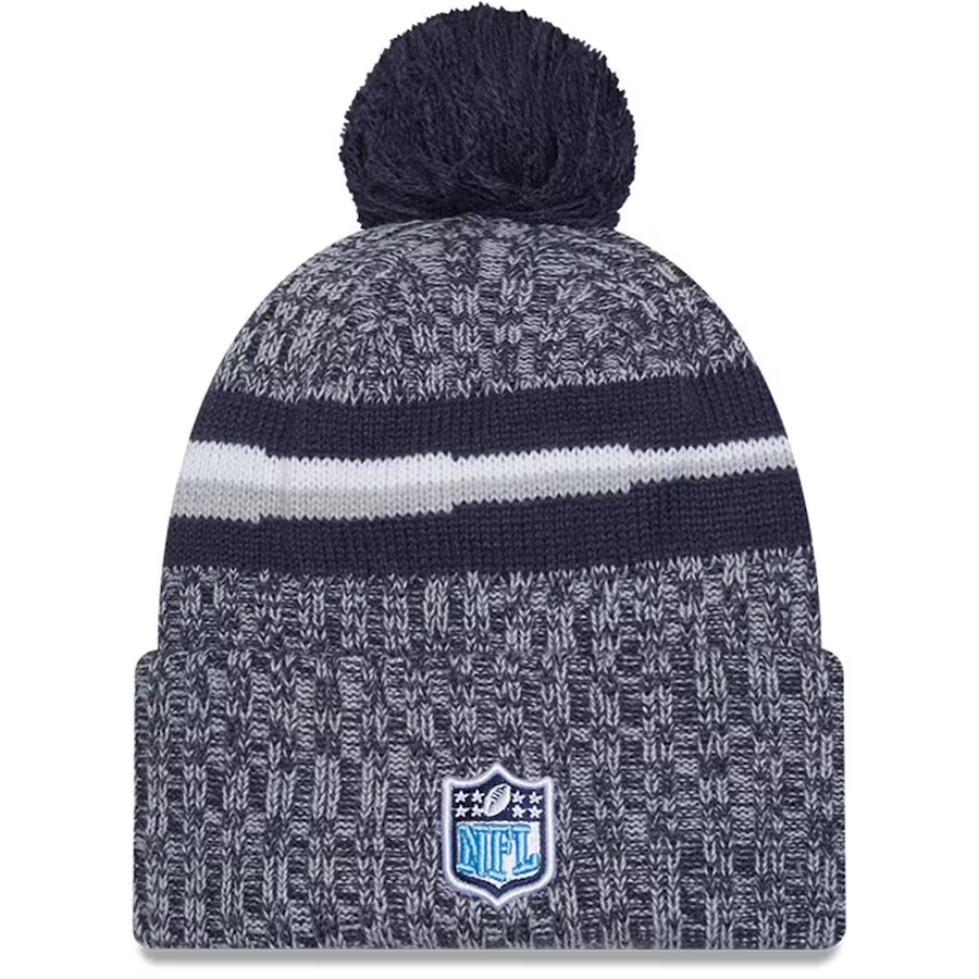 TENNESSEE TITANS 2023 NFL SIDELINE CUFFED KNIT WITH POM