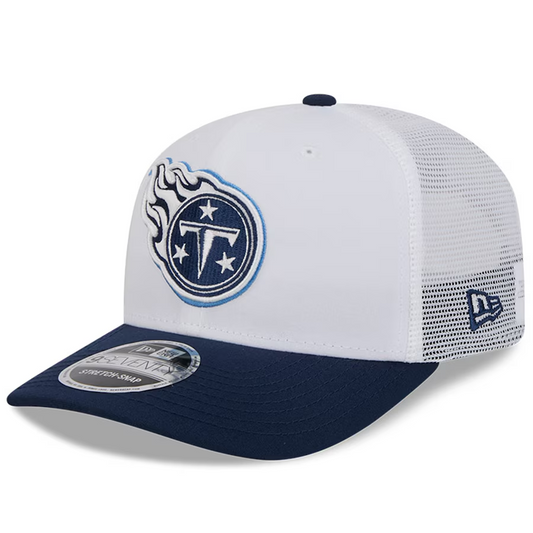 TENNESSEE TITANS 2024 NFL TRAINING CAMP 9SEVENTY STRETCH SNAP TRUCKER HAT - WHITE