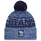 TENNESSEE TITANS 2025 NFL SIDELINE COLD WEATHER CUFFED KNIT WITH POM - BLUE